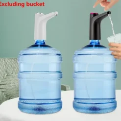 Vattenkylare-Elektrisk Vattendispenser - Pump - Flöde 1,2 L/min - Batteri 1200 mAh - USB-laddning 5 V 4 W - Tyst 55 dB - För flaska/bord - Svart