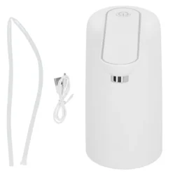 Elektrisk Vattendispenser med Ftunn USB-laddning Automatisk Dricksfontän Vattenpump Vit