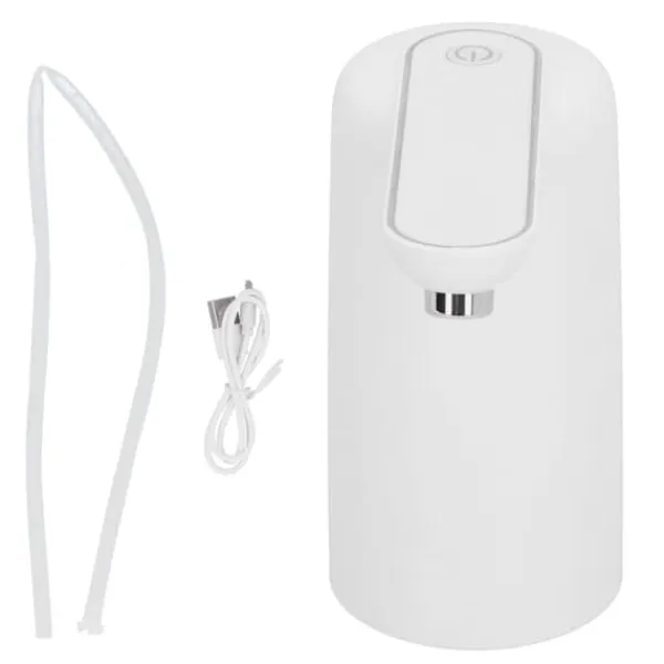 Elektrisk Vattendispenser med Ftunn USB-laddning Automatisk Dricksfontän Vattenpump Vit