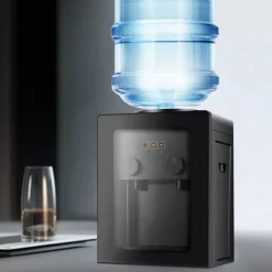 Vattenkylare-Elektrisk Vattendispenser, Snabb Uppvärmning, Kompatibel med Olika Hinkstorlekar, Kompakt Storlek