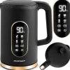 Vattenkokare-Elektrisk vattenkokare 1,7l Berdsen BD-712 svart och guld