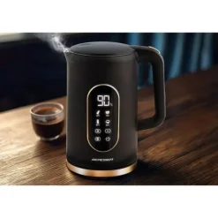 Vattenkokare-Elektrisk vattenkokare 1,7l Berdsen BD-712 svart och guld