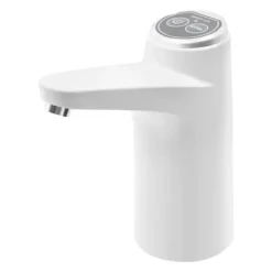 Vattenkylare-Elektrisk vattenpump för vattendunk - MR001 - LED-display - 1,2 L/min - USB-laddning, 1200 mAh batteri - Livsmedelssilikon & ABS - Vit