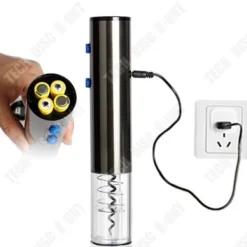 Korkskruvar-Elektrisk vinöppnare - TD® - Silver - Digital display - USB uppladdningsbar - Rostfritt stål