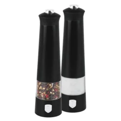 Kryddkvarnar-ELEKTRISKA PEPPAR OCH SALT KVARNAR BERLINGER HAUS BH-9543 MATSVART