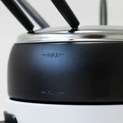 Elektriskt fondueset - ALPINA - Deluxe Cook - 800W - 2L non-stick Caquelon - 6 gafflar i rostfritt stål