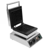 Elektriskt våffeljärn - Kommersiellt - Dubbelt, rektangulär form - 2000 W - Temperatur 50–300 °C - Timer 0–5 min - Gjutaluminium & rostfritt stål