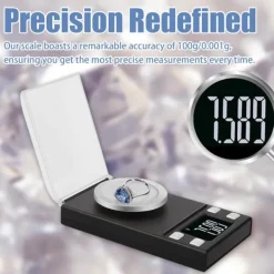 Elektronisk digitalvåg 100g/0,001g med tarafunktion