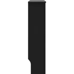 vidaXL Elementskydd svart 112x19x81,5 cm MDF