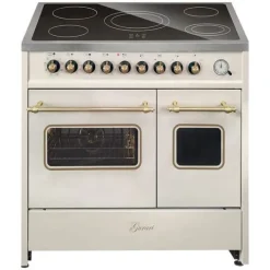 Spisar-Elspis elektrisk - GURARI - GCH E 912 DF Cr r - Keramisk 90 cm - Dubbel ugn - Grädde