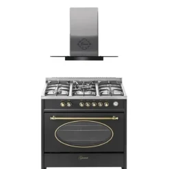 Elspis elektrisk spis - GURARI - GCH E 914 BL - 90 cm - 121L - 5 högkvalitativa brännare