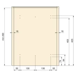 Källsorteringskärl-Emuca Återvinningsbehållare Recycle för kök, 2 x 16 L, fastsättning från botten och manuell uttagning, Grå antracitplast