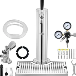 Ölkranar-Enkel Tap Kegerator Tornsats, Kegerator Öltorn & A-System Fatskoppling