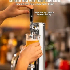 Ölkranar-Enkel Tap Kegerator Tornsats, Kegerator Öltorn & A-System Fatskoppling