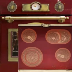 Ensemble four électrique - KAISER - EH 6355 RotEm - 8 funktioner - Glaskeramisk platta 60 cm - Bordeaux