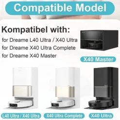 Dammsugartillbehör-Ersättande Tillbehör för Dreame X40 Ultra Complete