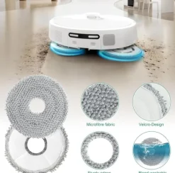 Dammsugartillbehör-Ersättningsdelar för iRobot Roomba Plus 405/505 Combo dammsugare - Håll din robotdammsugare i toppskick