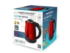 Vattenkokare-Esperanza EKK113R vattenkokare 1,8 L Svart, Röd 1800 W