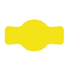 Etikett till burk 7x4 cm för marmelad 72 st. gul matt