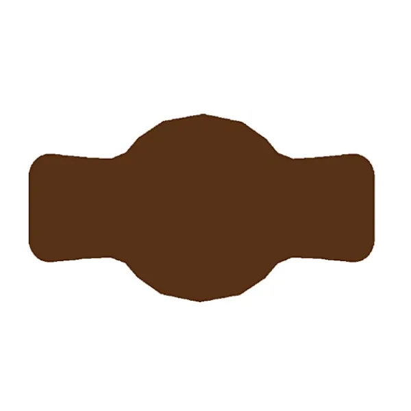 Tillbehör Till Matförvaring-Etikett till burk 7x4 cm för marmelad 72 st. brun matt