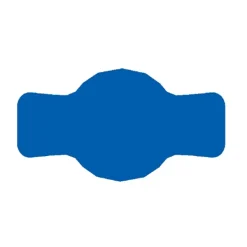 Tillbehör Till Matförvaring-Etikett till burk 7x4 cm för marmelad 72 st. blå matt