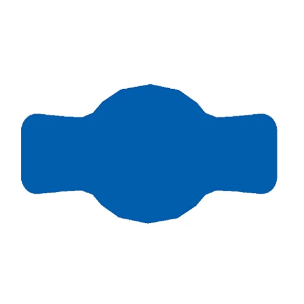 Tillbehör Till Matförvaring-Etikett till burk 7x4 cm för marmelad 72 st. blå matt