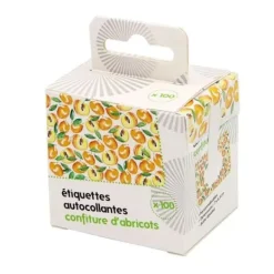 Etiketter för sylt - CHEVALIER DIFFUSION - Aprikoser - 7 x 4,5 cm - Anpassningsbara - För vuxna