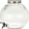 Excellent Houseware Rund vattendispenser, glas, 5500 ml