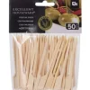 Excellent Houseware Tandpetare i trä bambuspett för aptitretare spett 9 cm 50 st