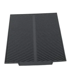 Diskställ & Torkställ-Extra stor diskmatta av premium värmetålig silikon (grå)