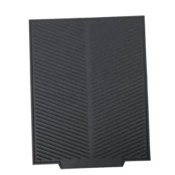 Diskställ & Torkställ-Extra stor diskmatta av premium värmetålig silikon (grå)