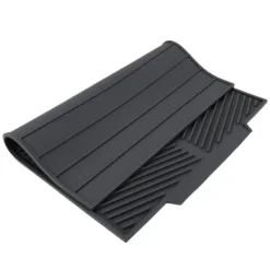 Diskställ & Torkställ-Extra stor diskmatta av premium värmetålig silikon (grå)