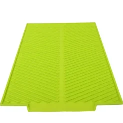 Mattor & Galler Till Diskhoar-Extra stor diskmatta av premium värmebeständig silikon (grön)