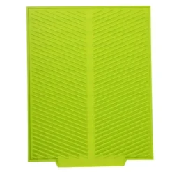 Mattor & Galler Till Diskhoar-Extra stor diskmatta av premium värmebeständig silikon (grön)