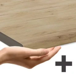 Monteringsfärdiga Kök & Pentryn-Fame-Line hörnkök, 347 x 257 cm, PT Ek, Bordeaux blank/Gyllene ek, Vicco