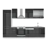 Fame-Line kök, 300 cm utan bänkskiva, antracit, Vicco