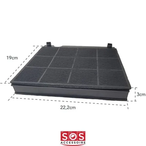 Köksfläktar-FCH160 kolfilter för Candy hood - Designad för modellerna 49019595, 94212247400, EFC60400X