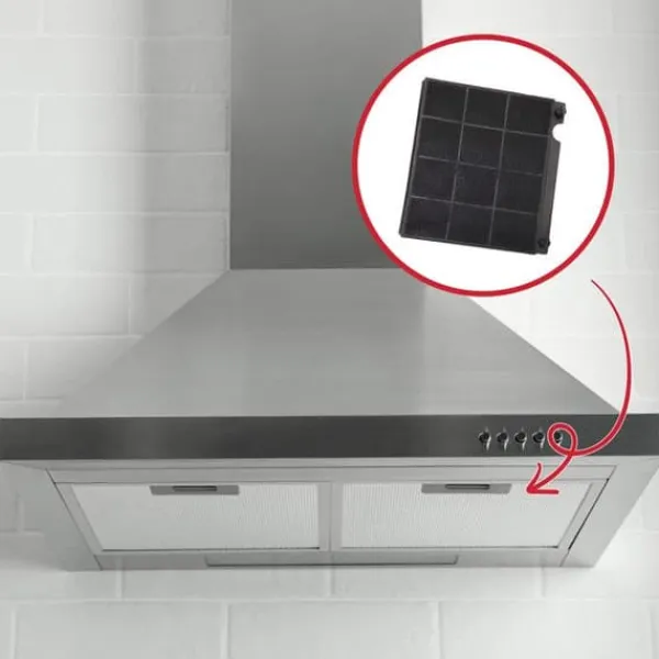 Köksfläktar-FCH160 kolfilter för Candy hood - Designad för modellerna 49019595, 94212247400, EFC60400X