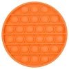 Kakformar-Figet Toy Silikonform Chokladform Pop it Rund, Figet Toy Orange