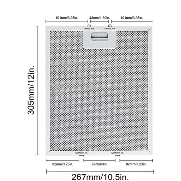 Köksfläktar-Filter för Whirlpool, lkea, Jenn Air W10169961A