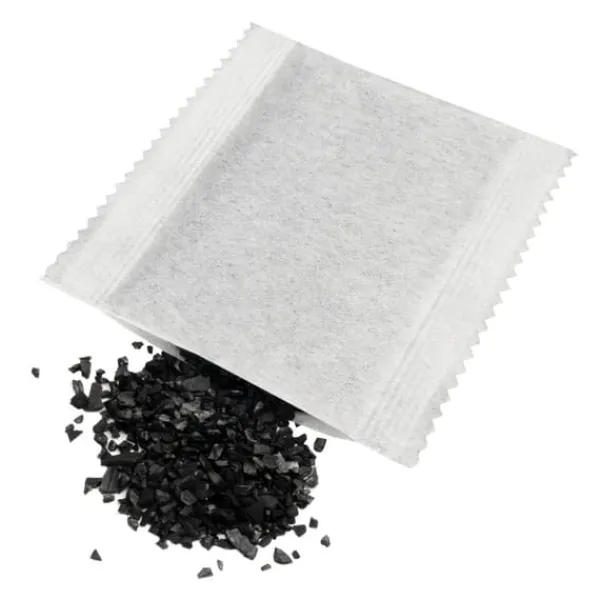 Filterpåsar med aktivt kol 20-pack, för luft- och vattendestillator/renare, avlägsnar klor, kolloider och tungmetaller, vit