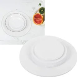 Filtskyddsdyna Friktionsfri Förvaringsseparator Isoleringsmatta Mattallrik Porslinsavdelare (Vit 48 ST)