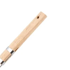 Finmaskigt sil Mångsidigt trähandtag i rostfritt stål Robust oljeskimmersked för hemköket