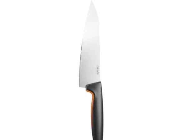 Fiskars 1057558, Knivuppsättning, Rostfritt stål, Rostfritt stål, Svart, Ergonomisk, Mjukt grepp, Finland