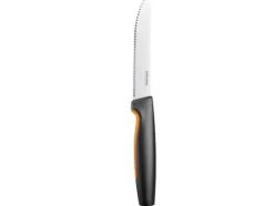 Fiskars 1057558, Knivuppsättning, Rostfritt stål, Rostfritt stål, Svart, Ergonomisk, Mjukt grepp, Finland