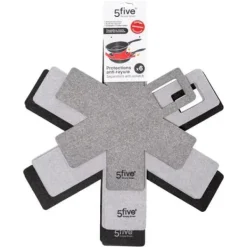 Grytlappar & Grillvantar-5five - 6 skydd mot repor grå/svart