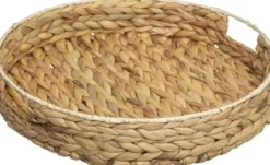 5five Dekorativ rund serveringsbricka med handtag