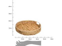 5five Dekorativ rund serveringsbricka med handtag