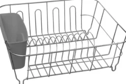 5five Diskmaskin, metallkonstruktion med bestickbehållare i plast.