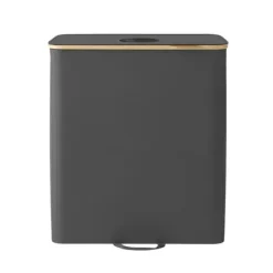 Tvättutrustning-Flaskbehållare 140L - Återvinningskärl med lock och innerpåse - För kök